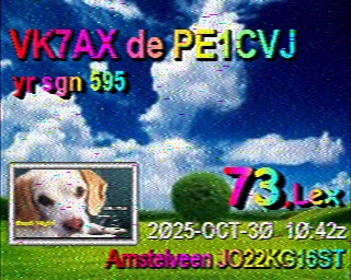 PE1CVJ: 2025-10-30 de PI1DFT