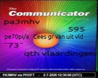 PA3MHV: 2026-07-10 de PI1DFT