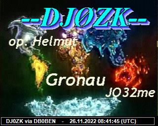 DJ0ZK: 2022112608 de PI1DFT