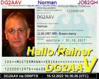 DG2AAV: 2022121616 de PI1DFT