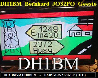DH1BM: 2025010716 de PI1DFT