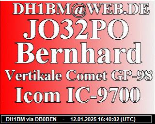 DH1BM: 2025011216 de PI1DFT