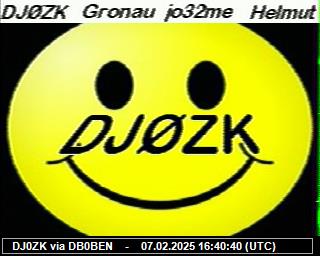 DJ0ZK: 2025020716 de PI1DFT