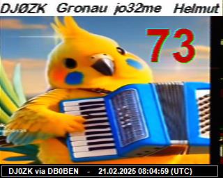 DJ0ZK: 2025022108 de PI1DFT