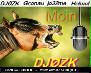 DJ0ZK: 2025022607 de PI1DFT