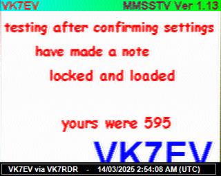 VK7EV: 2025031403 de PI1DFT