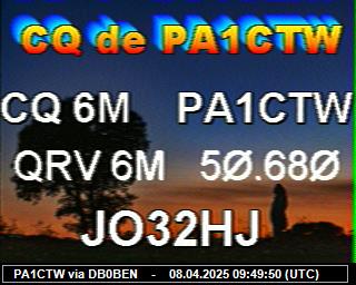 PA1CTW: 2025040811 de PI1DFT