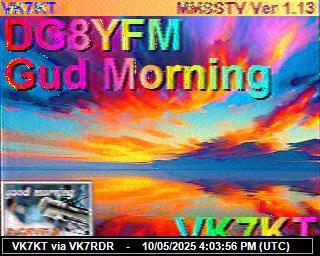 VK7KT: 2025051018 de PI1DFT