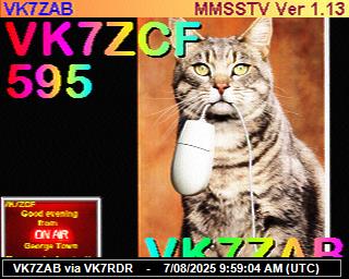 VK7ZAB: 2025080711 de PI1DFT