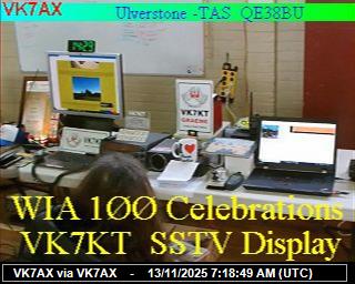 VK7AX: 2025111308 de PI1DFT