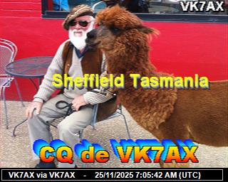 VK7AX: 2025112508 de PI1DFT