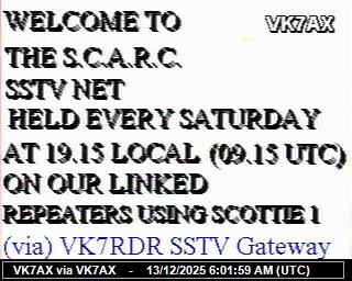 VK7AX: 2025121307 de PI1DFT