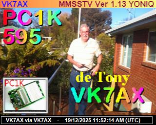 VK7AX: 2025121912 de PI1DFT