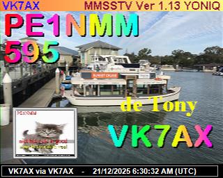 VK7AX: 2025122107 de PI1DFT