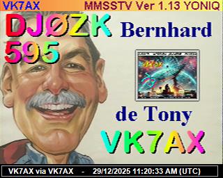 VK7AX: 2025122912 de PI1DFT