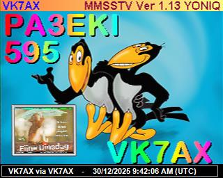 VK7AX: 2025123010 de PI1DFT