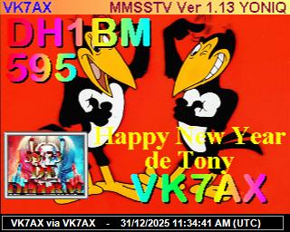 VK7AX: 2025123112 de PI1DFT