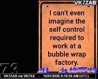 VK7ZAB: 2026011510 de PI1DFT