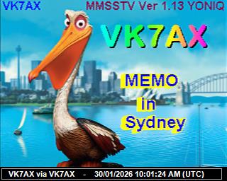 VK7AX: 2026013011 de PI1DFT