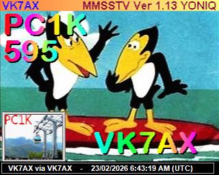 VK7AX: 2026022307 de PI1DFT
