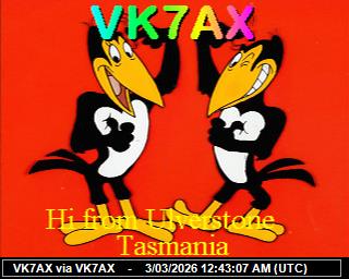 VK7AX: 2026030301 de PI1DFT