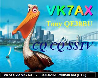 VK7AX: 2026033109 de PI1DFT