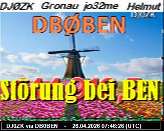 DJ0ZK: 2026042609 de PI1DFT