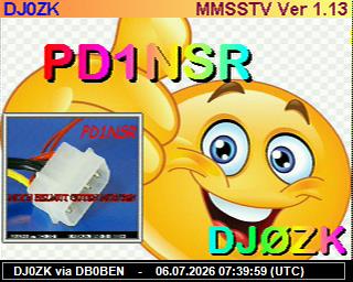 DJ0ZK: 2026070609 de PI1DFT