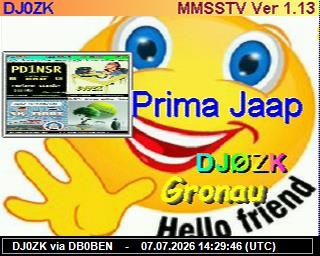 DJ0ZK: 2026070716 de PI1DFT