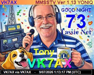 VK7AX: 2026070915 de PI1DFT
