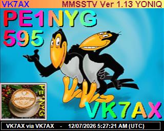 VK7AX: 2026071207 de PI1DFT