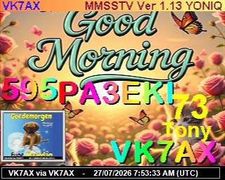 VK7AX: 2026072709 de PI1DFT
