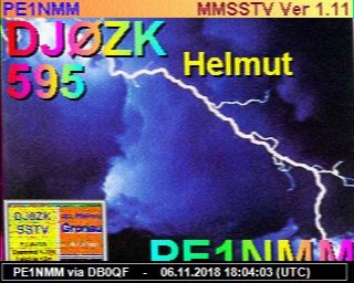 PE1NMM: 2018110618 de PI3DFT