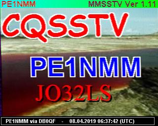 PE1NMM: 2019040806 de PI3DFT